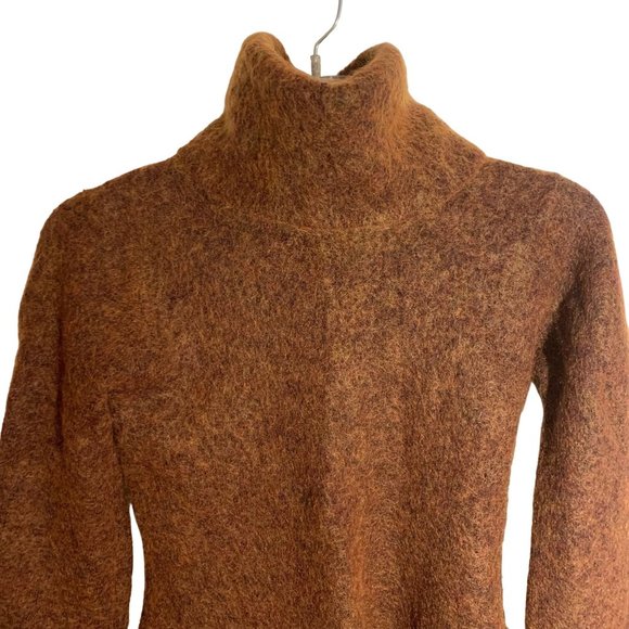 Alexandre Bartlett --Mohair Wool Blend Copper Colored Turtle Neck Sweater Size M - Picture 4 of 10